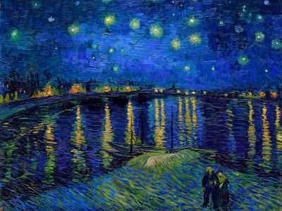 Noite Estrelada Sobre o Ródano